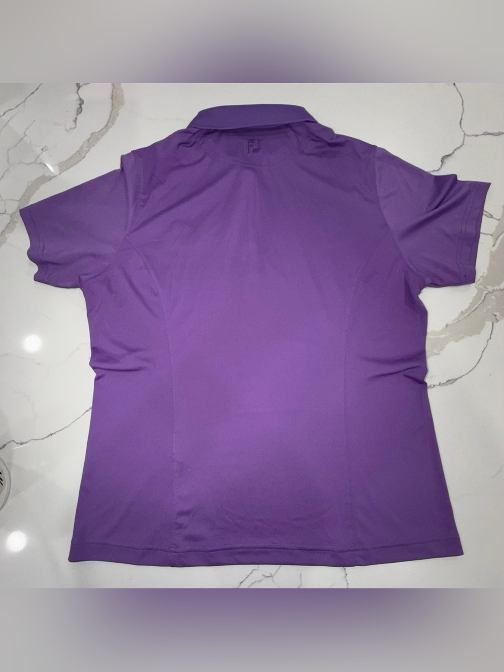 FootJoy FJ Women's Purple Golf Polo Shirt Size Large Fox Coat Logo Short Sleeve - Picture 4 of 9